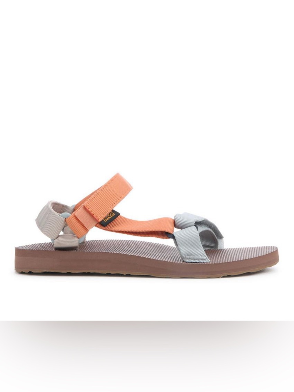 Teva Women's Coral and Light Gray Adjustable Sport Sandal 10